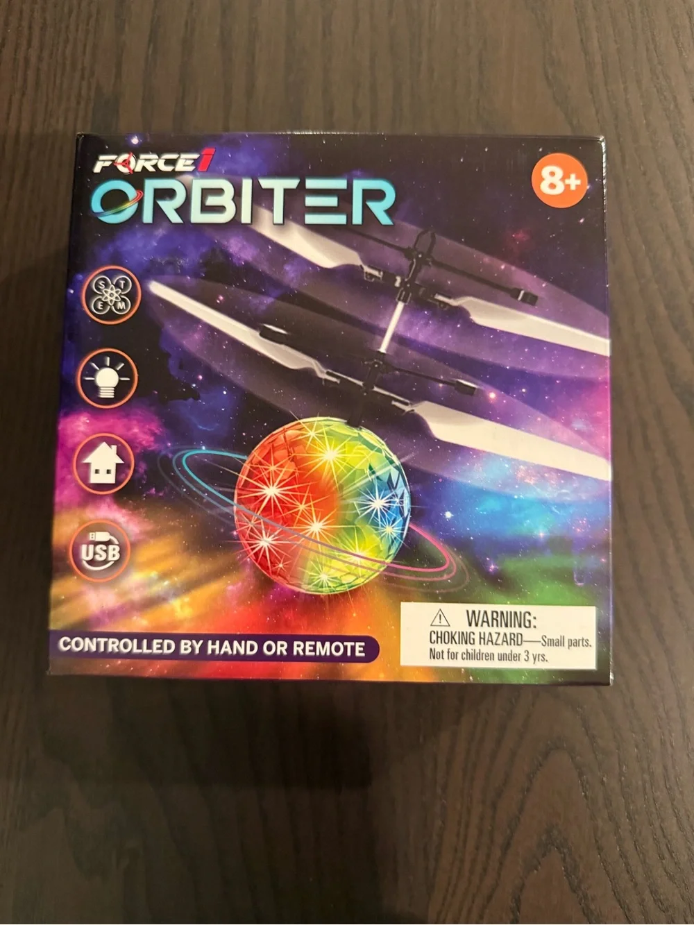Force1 Orbiter Hand-Controlled LED Orb - Multicolor